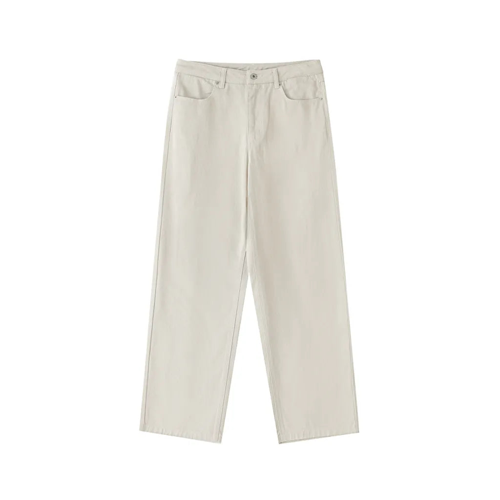 Heavyweight Cotton Straight-Leg Pants