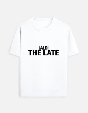 img_0b1f622bbe6aab.jpg Unisex Standard Crew T-Shirt | JALDI THE LATE